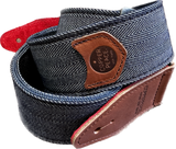Copperpeace Herringbone Guitar Strap — Brown Pocket Version