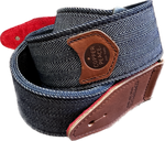 Copperpeace Herringbone Guitar Strap — Brown Pocket Version 