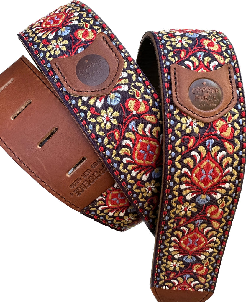 Copperpeace Mariposa Vintage Floral Embroidered Leather  display picture 2