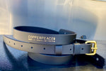 Copperpeace Old Style Skinny Guitar Strap in Black Leather