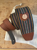 Guatemalan Hand Woven Leather Guitar Strap