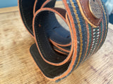Guatemalan Hand Woven Leather Guitar Strap